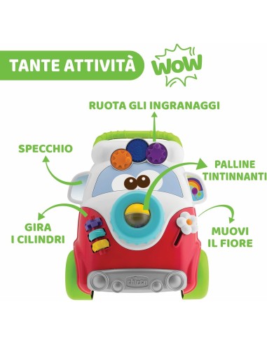 Chicco Happy Hippy 2in1 - Primi Passi e Centro Attività Manuali per Bambini