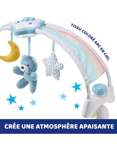 Chicco Rainbow Sky Arco Lettino 2in1 - Luce Notturna e Musica Rilassante per Neonati