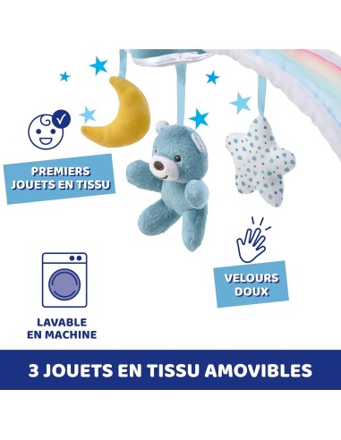 Chicco Rainbow Sky Arco Lettino 2in1 - Luce Notturna e Musica Rilassante per Neonati