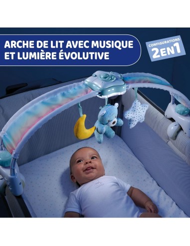 Chicco Rainbow Sky Arco Lettino 2in1 - Luce Notturna e Musica Rilassante per Neonati