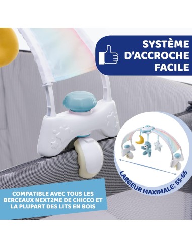 Chicco Rainbow Sky Arco Lettino 2in1 - Luce Notturna e Musica Rilassante per Neonati