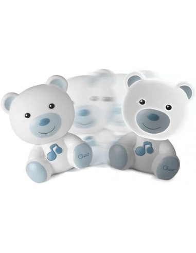 Chicco Luce Notte Orsetto - Lampada con Melodie Classiche e Luce Guida per Neonati