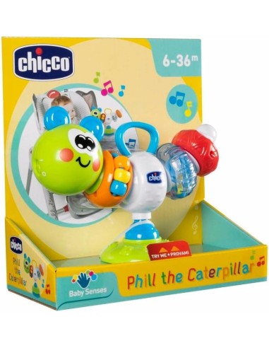 Chicco Bruchino Ballerino - Gioco Elettronico per Seggiolone con Suoni e Melodie, Ventosa Inclusa