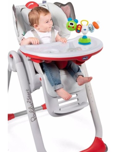 Chicco Bruchino Ballerino - Gioco Elettronico per Seggiolone con Suoni e Melodie, Ventosa Inclusa