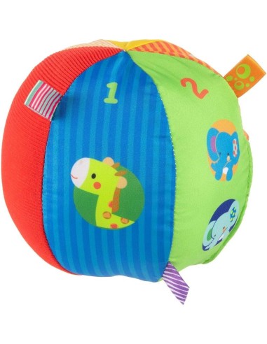Chicco Calcio - Palla Musicale Morbida Elettronica con Melodie e Tessuti Diversi, Per Bambini 3-36 Mesi