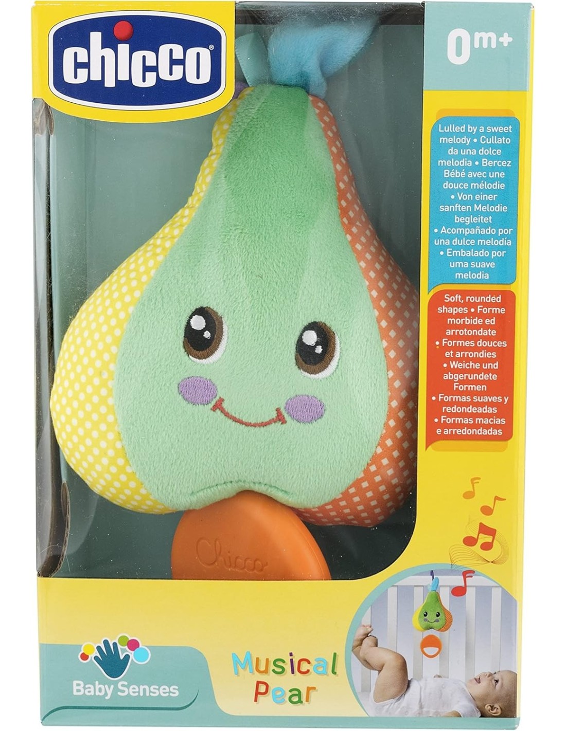 Chicco Carillon Dolce Pera - Carillon in Tessuto per Lettino e Passeggino