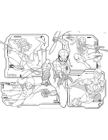 GIOCHI DI SOCIETA'E PUZZLE: vendita online Marvel Puzzle DF Maxi Floor 108 Pezzi Spiderman - Puzzle Double Face in offerta