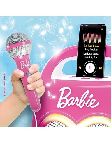 GIOCATTOLO PUBBLICIZZATO: vendita online Barbie Party-Partymaker - Speaker Bluetooth e Microfono per Festeggiamenti in offerta