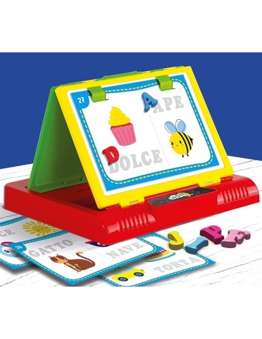 Carotina Lavagna Magnetica 3 in 1 - Educativa e Divertente per Bambini