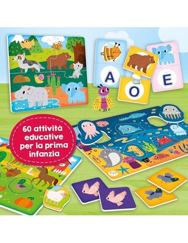 Carotina Baby 60 Giochi - Puzzle, Tombola e Logica per Bambini