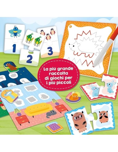 Carotina Baby 60 Giochi - Puzzle, Tombola e Logica per Bambini