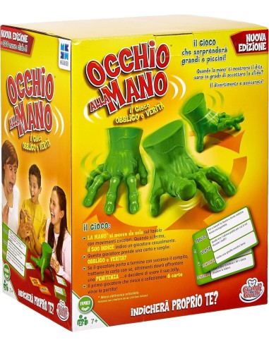 Occhio Alla Mano MB678576 - Gioco con Mano Elettronica e 72 Carte