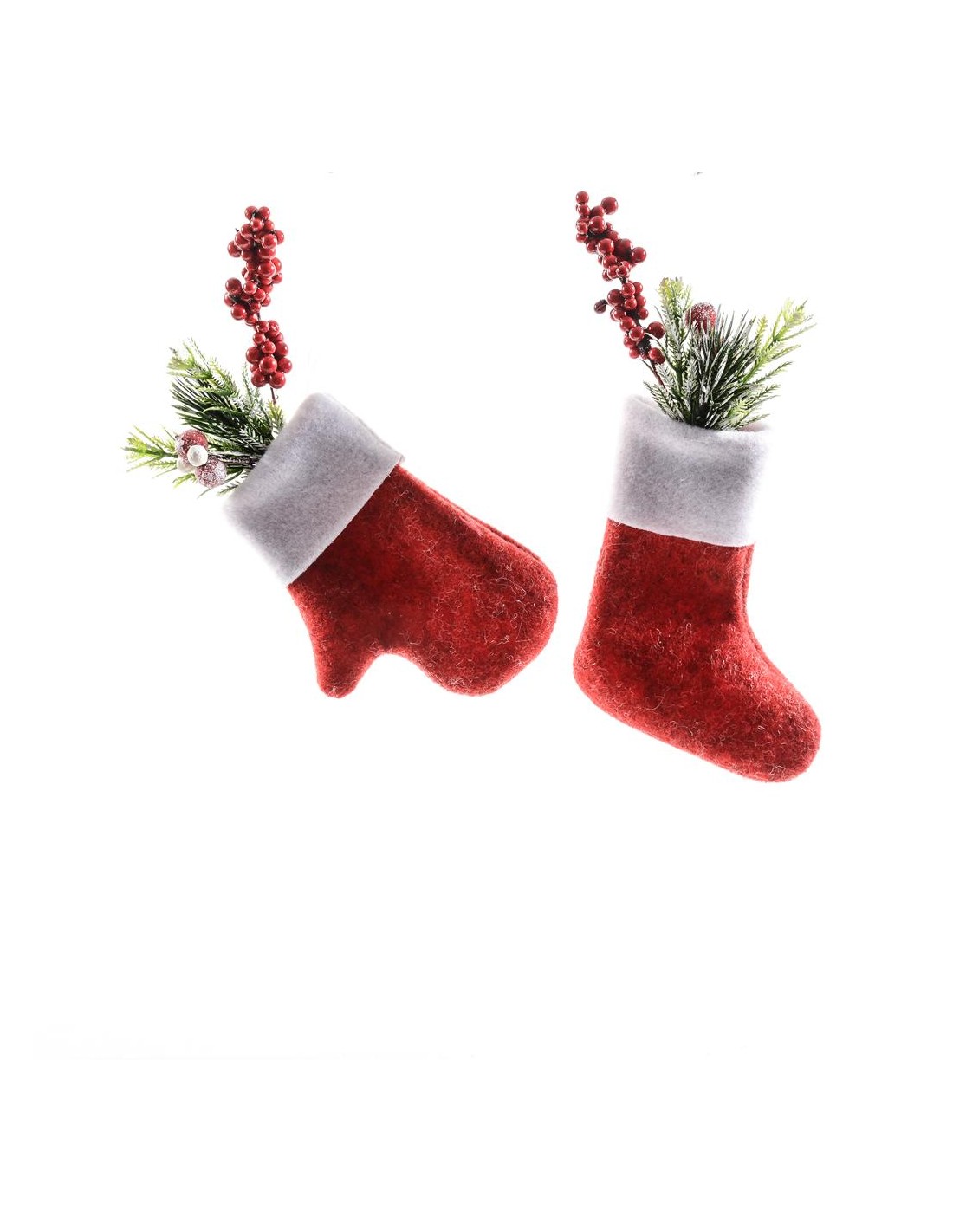 SFERE E PENDAGLI: vendita online Pendente di Natale Bacche e Campanelle 17X10CM - La Magia di Natale risuona nella tua casa i...
