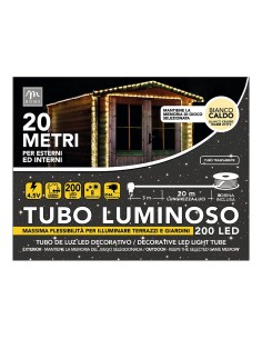 LUCI DI NATALE: vendita online Tubo Luce 200 LED Bianco Caldo di Natale - La Magia di Natale a casa tua in offerta