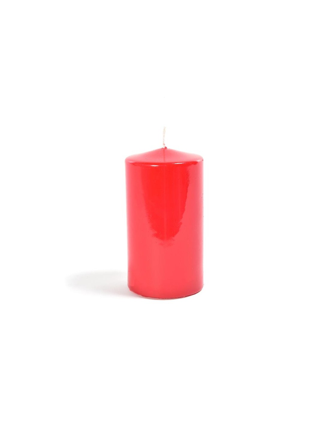 CANDELE E GIROCANDELE: vendita online Candela di Natale Pillar Lucida Rossa 10x5CM - La Magia di Natale con luce e calore in ...