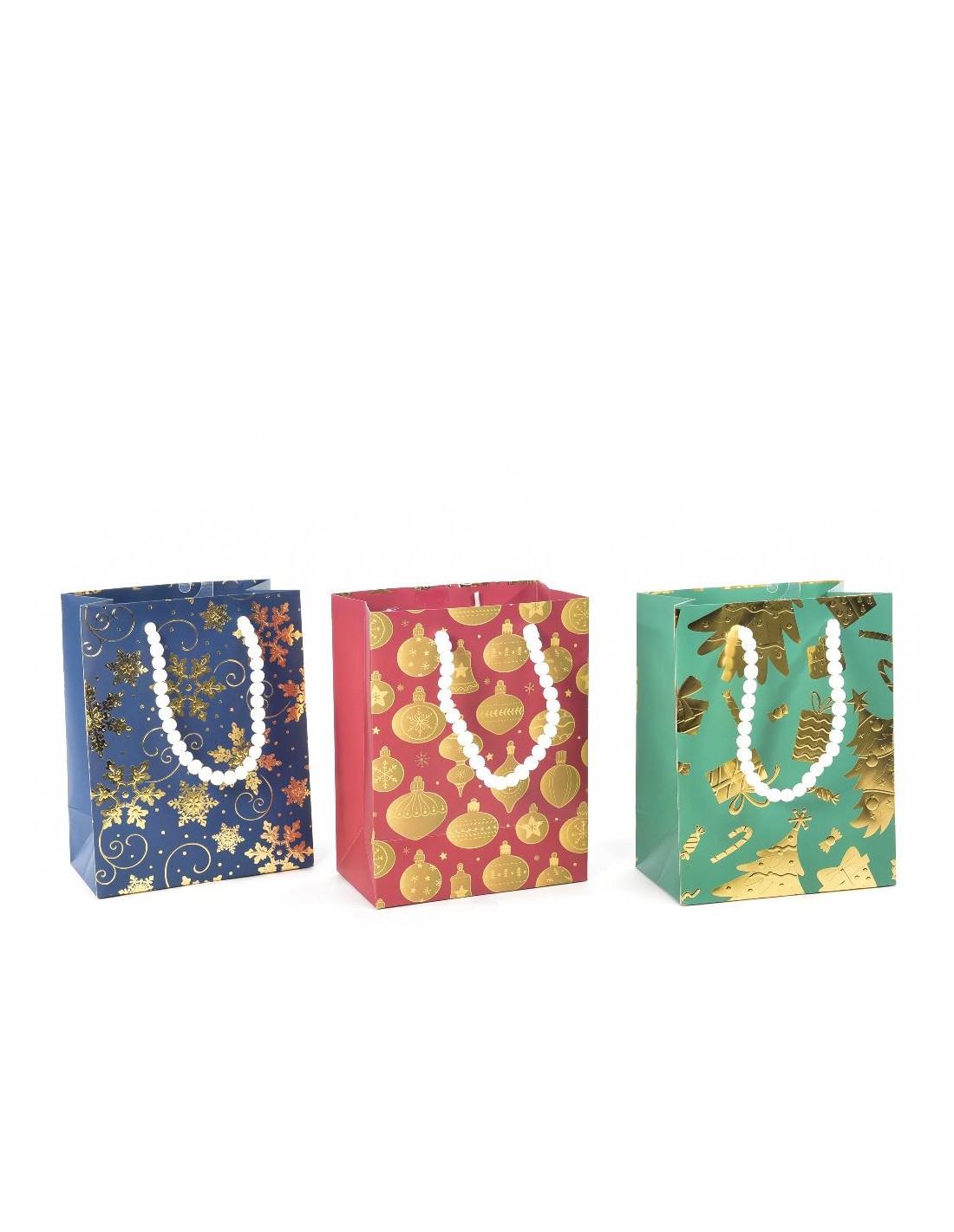 BUSTE E CARTE DA REGALO: vendita online Sacchetto Natalizio Assortito 18x10x23 cm di Natale - La Magia di Natale a casa tua i...
