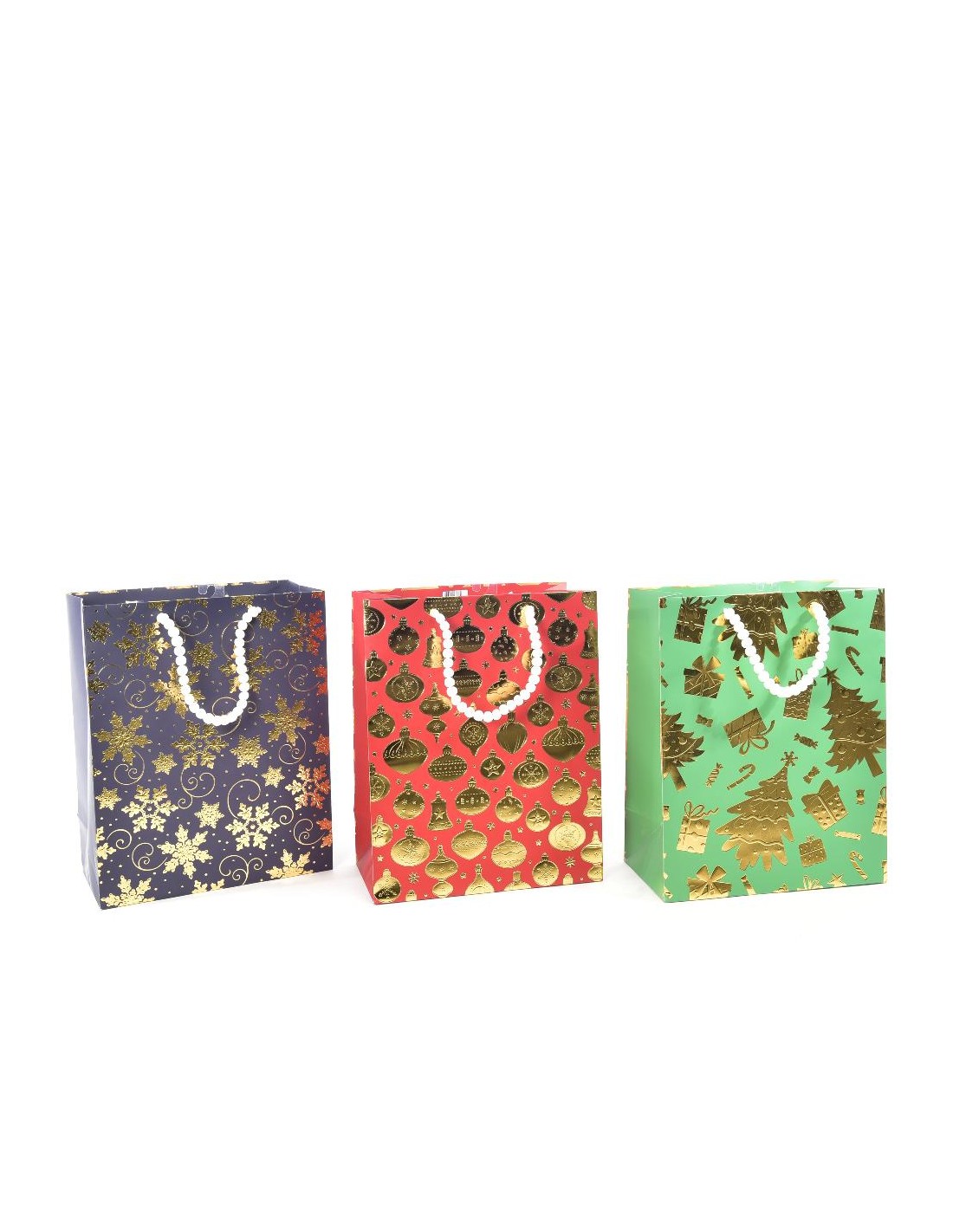 BUSTE E CARTE DA REGALO: vendita online Sacchetto Natalizio Assortito 26x14x33 cm di Natale - La Magia di Natale a casa tua i...