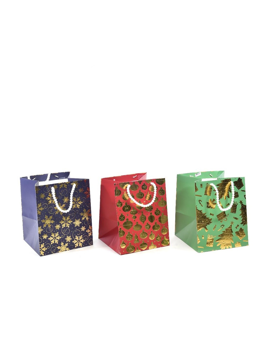 BUSTE E CARTE DA REGALO: vendita online Sacchetto Natalizio Torte 25x25x31 cm Assortito di Natale - La Magia di Natale a casa...