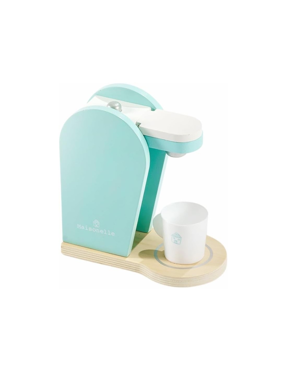 PRESCOLARI: vendita online Macchina del Caffè in Legno Giocattolo per Bambini - Maisonelle Nature in offerta