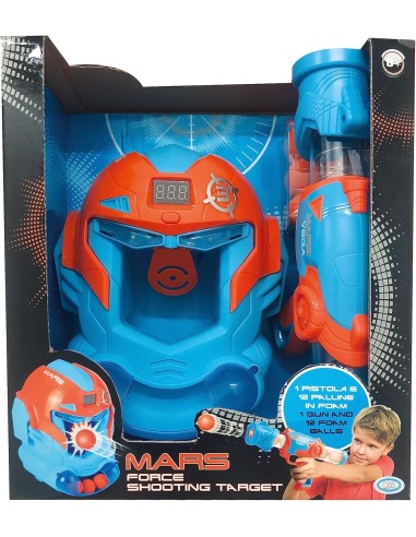 Mars Star Target - Pistola Giocattolo Vega con Maschera Bersaglio e Palline | Shop in Casa