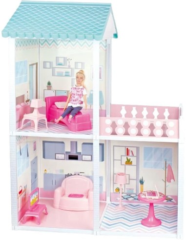 City Life Villetta 61x40x78 cm - Playset con Fashion Doll e Accessori | Shop in Casa