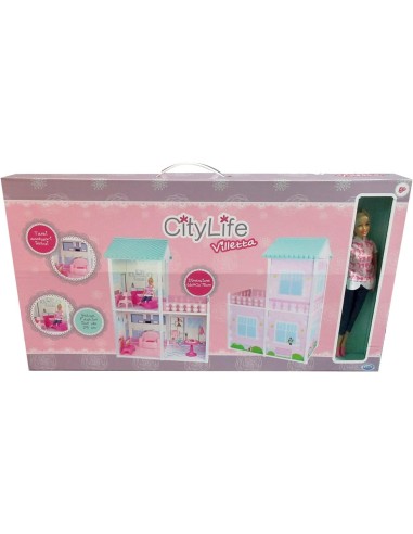 City Life Villetta 61x40x78 cm - Playset con Fashion Doll e Accessori | Shop in Casa
