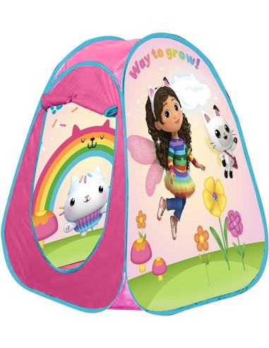 Gabby Tenda Pop Up - Tenda da Gioco Rosa con Gabby e Zampe di Panda | Shop in Casa