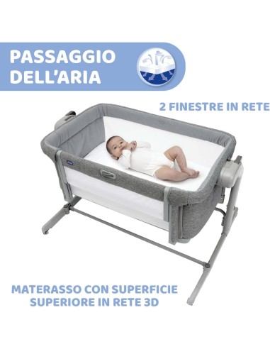 Chicco Next2Me Magic Evo - Culla Neonato con Dondolo e Spondina Apribile - shopincasa.it