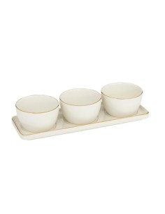 Set da aperitivo Arya 4 pezzi in ceramica | shopincasa.it