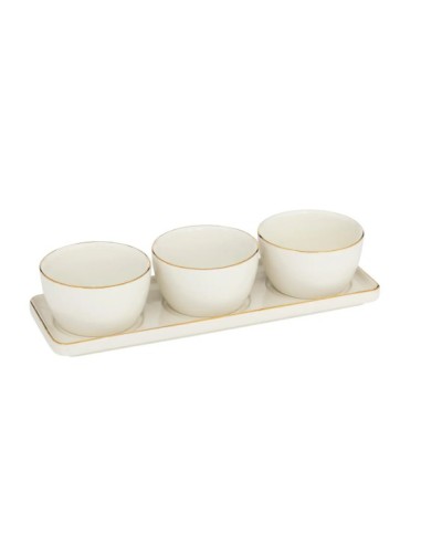Set da aperitivo Arya 4 pezzi in ceramica | shopincasa.it