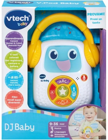 Baby Vpod Baby - Giocattolo Musicale Interattivo con Modalità di Gioco, Canzoni Educative e Melodie Extra