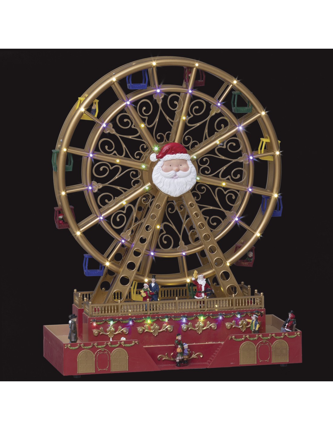 GIOSTRINE E VILLAGGI: vendita online Ruota Panoramica di Natale con Luci LED, Decorazione Natalizia, 49 cm in offerta