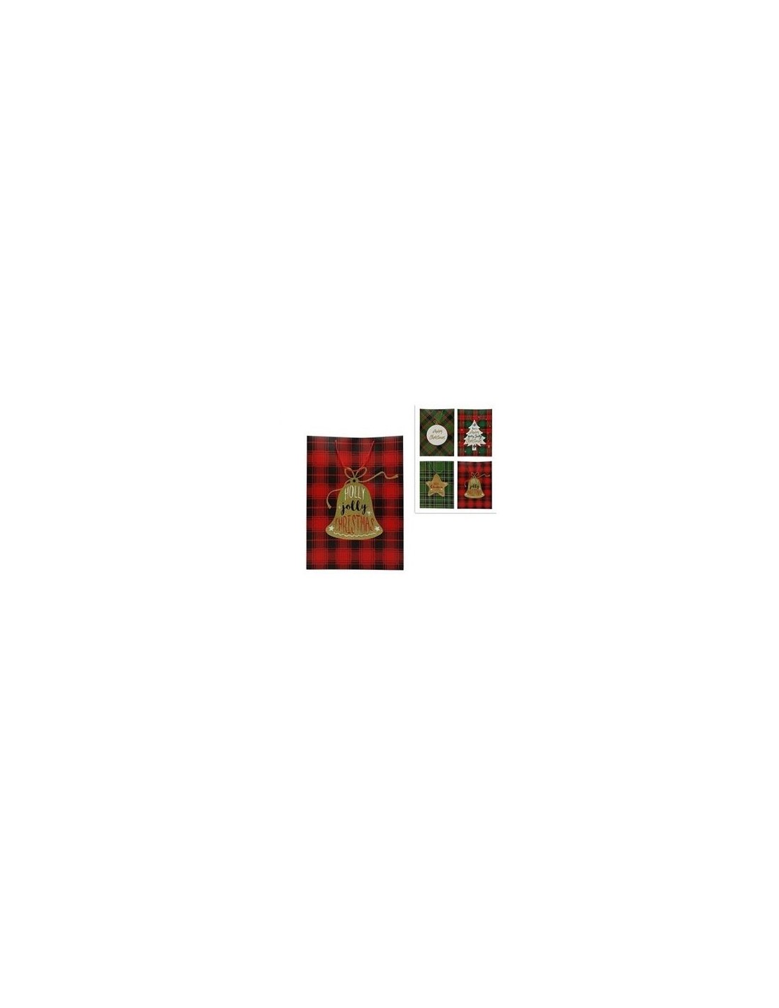 BUSTA REGALO 198903 SCOZZESE 44X61X17CM ASSORTITO