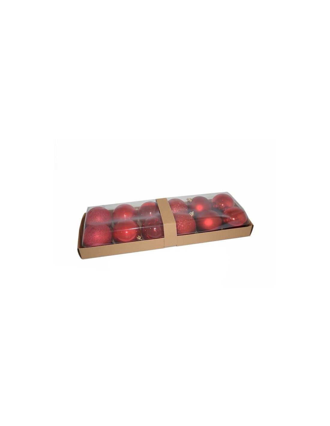 CONF 12 SFERE 814938 ROSSO 8CM ASSORTITO