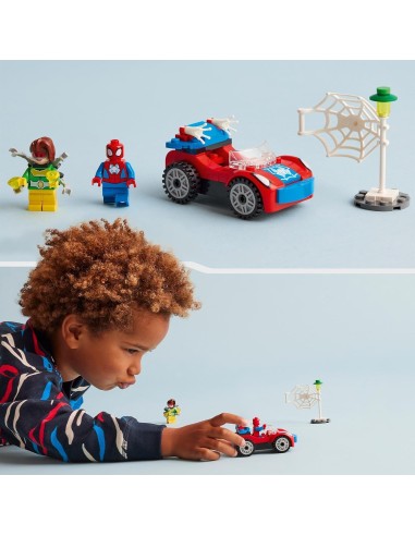 GIOCATTOLO PUBBLICIZZATO: vendita online LEGO Marvel L'Auto di Spider-Man e Doc Ock, Giocattolo con Minifigure per Bambini 4+...