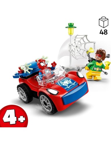 GIOCATTOLO PUBBLICIZZATO: vendita online LEGO Marvel L'Auto di Spider-Man e Doc Ock, Giocattolo con Minifigure per Bambini 4+...