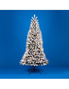 ALBERI E BASI DI NATALE: vendita online Albero di Natale floccato con LED "Montecarlo" altezza 210 cm e un diametro di 104cm ...