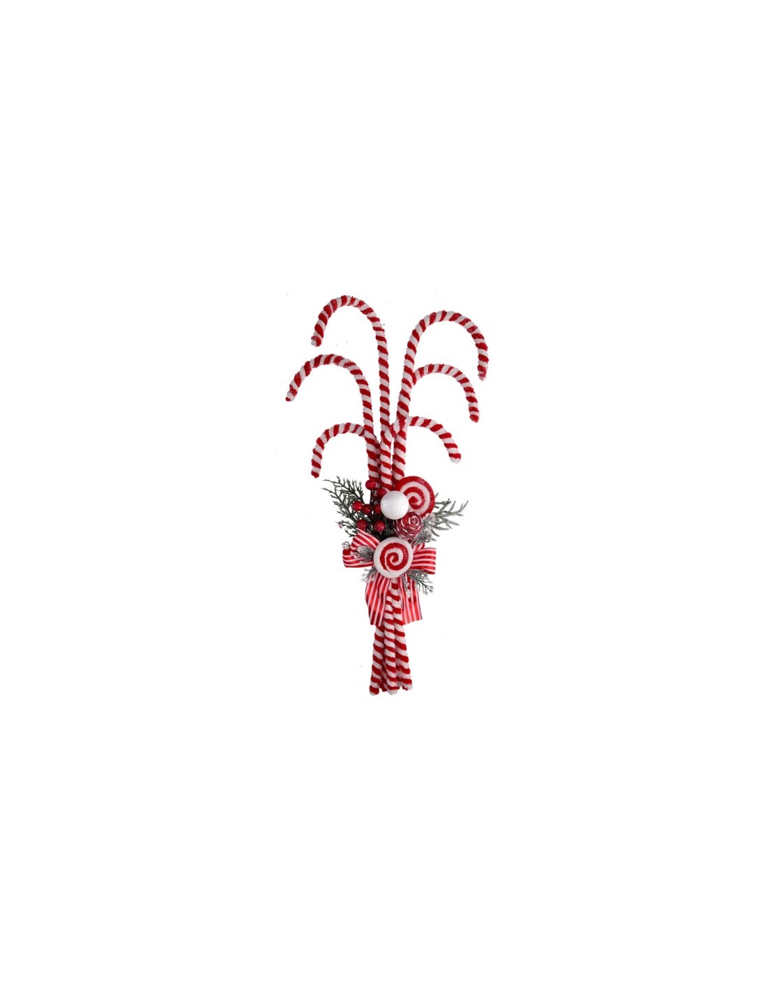 DECORAZIONE BASTONCINI DI ZUCCHERO 60CM PLASTICA