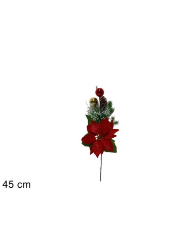 RAMO 211558 STELLA DI NATALE CON PIGNA E PALLINE
