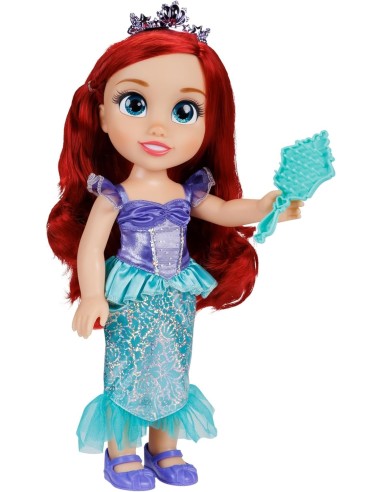 GIOCATTOLO PUBBLICIZZATO: vendita online Disney Princess bambola 38 cm Ariel, abiti glitterati, tiara scintillante, occhi bri...