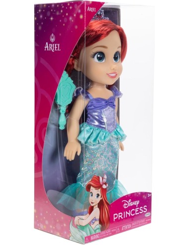 GIOCATTOLO PUBBLICIZZATO: vendita online Disney Princess bambola 38 cm Ariel, abiti glitterati, tiara scintillante, occhi bri...