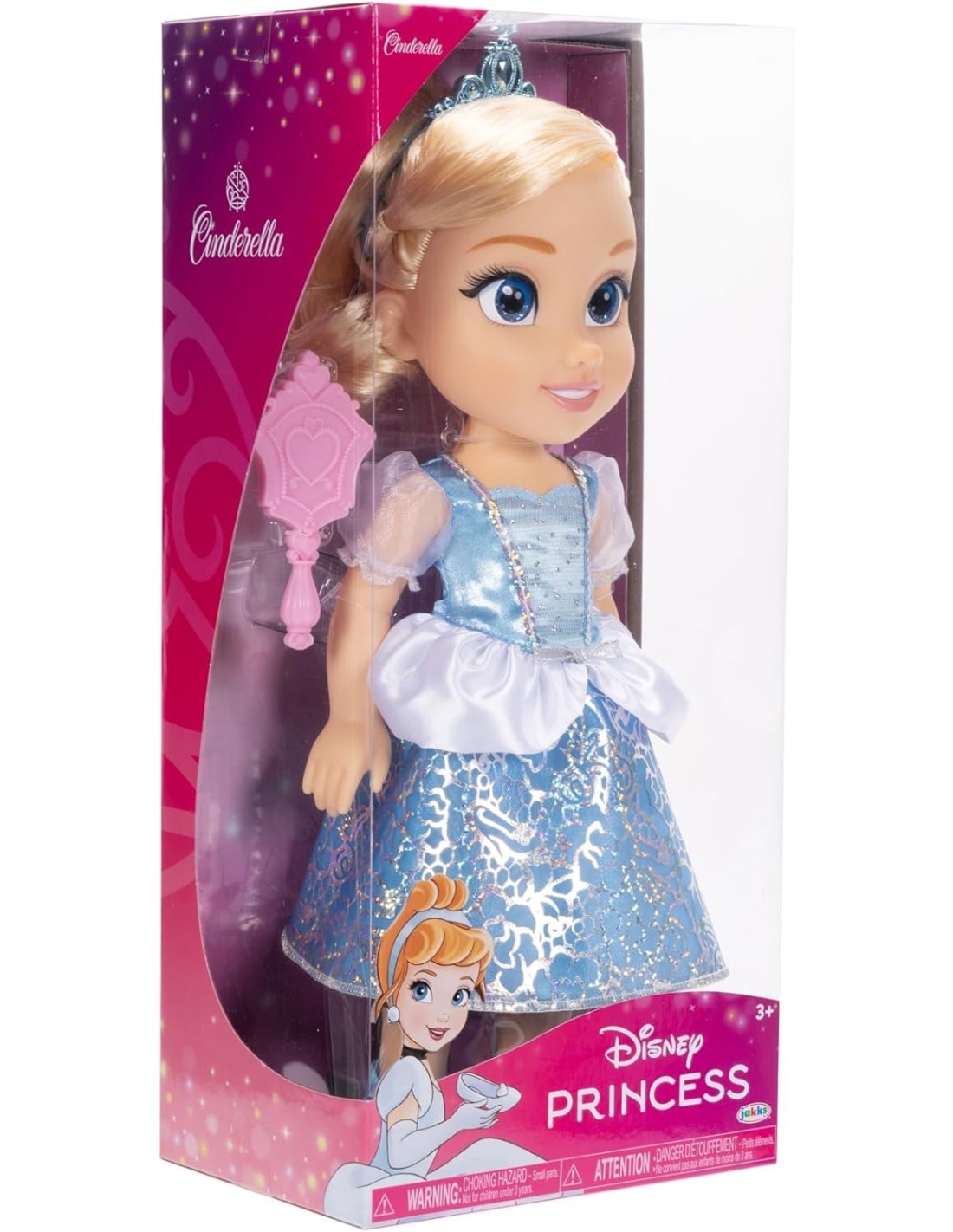 GIOCATTOLO PUBBLICIZZATO: vendita online Bambola Disney Princess Cenerentola 38 cm, abiti iconici, dettagli glitterati, tiara...