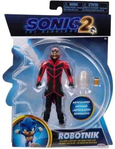 GIOCATTOLO PUBBLICIZZATO: vendita online Jakks Pacific Sonic 2 Movie 4" Figure Sonic, personaggio articolato, accessorio ispi...
