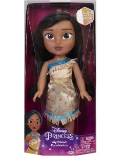 GIOCATTOLO PUBBLICIZZATO: vendita online Disney Princess Bambola Pocahontas 38 cm, occhi scintillanti, abito glitterato, scar...
