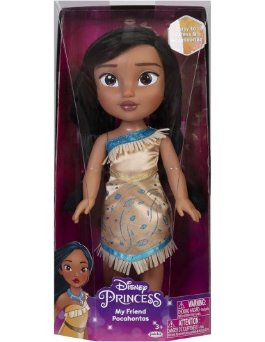 GIOCATTOLO PUBBLICIZZATO: vendita online Disney Princess Bambola Pocahontas 38 cm, occhi scintillanti, abito glitterato, scar...