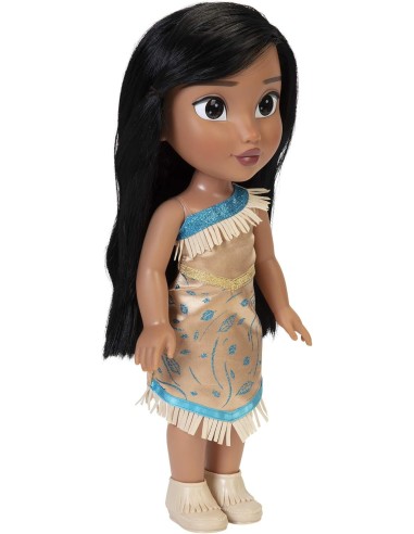 GIOCATTOLO PUBBLICIZZATO: vendita online Disney Princess Bambola Pocahontas 38 cm, occhi scintillanti, abito glitterato, scar...