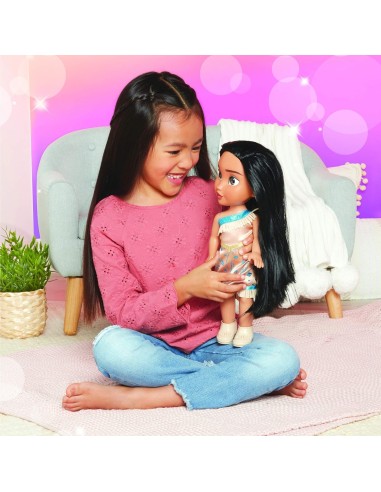 GIOCATTOLO PUBBLICIZZATO: vendita online Disney Princess Bambola Pocahontas 38 cm, occhi scintillanti, abito glitterato, scar...