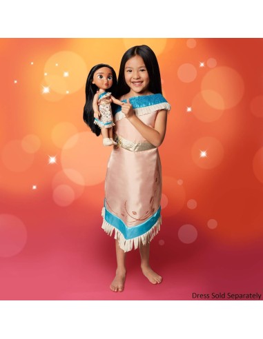 GIOCATTOLO PUBBLICIZZATO: vendita online Disney Princess Bambola Pocahontas 38 cm, occhi scintillanti, abito glitterato, scar...