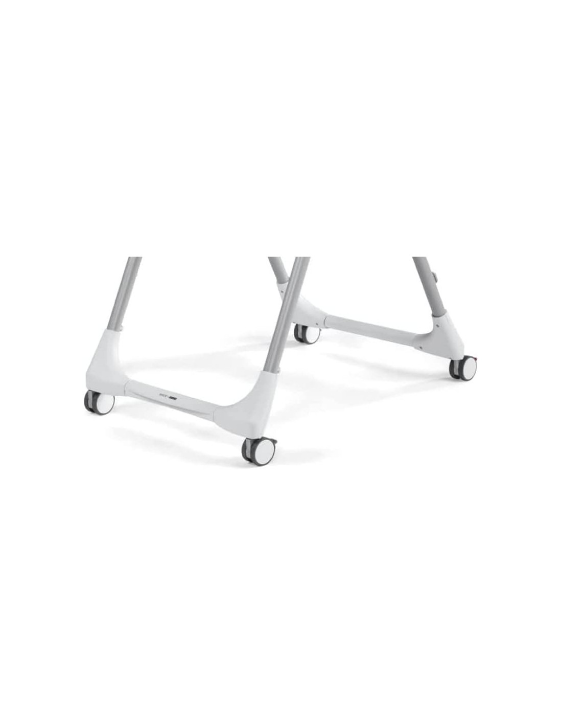 Peg Perego Prima Pappa Follow Me - Seggiolone Reclinabile con Ruote, Pieghevole - Linear Grey
