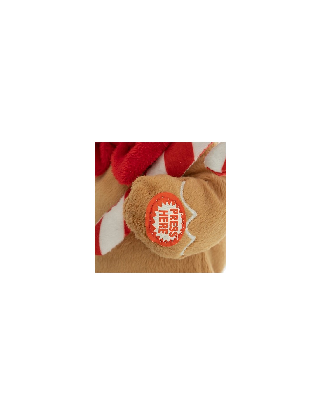 OGGETTISTICA NATALE: vendita online Peluche di Natale Pan di Zenzero 20cm, Musica e Movimento, Idea Regalo Natalizio in offerta